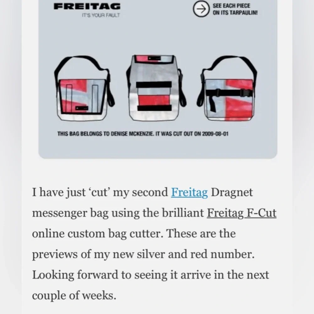 Freitag F-CUT F12 Dragnet 